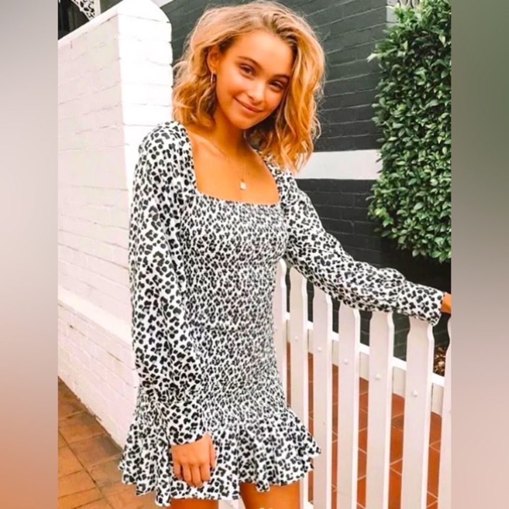 NICOLA Orchard Mini Dress Leopard Print